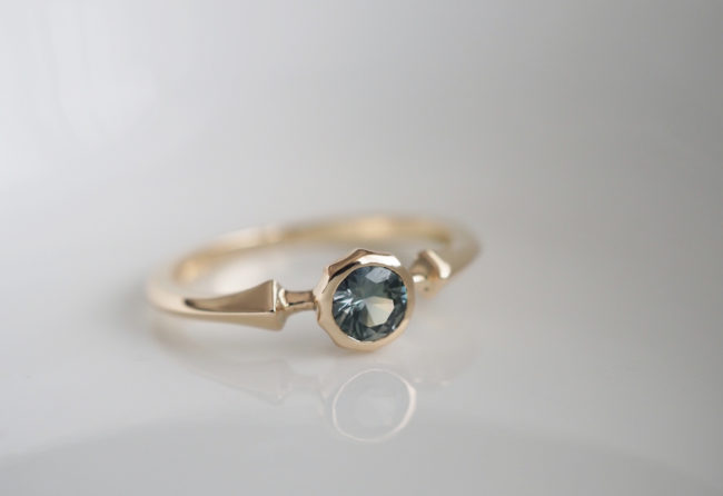 Bezel settingリング